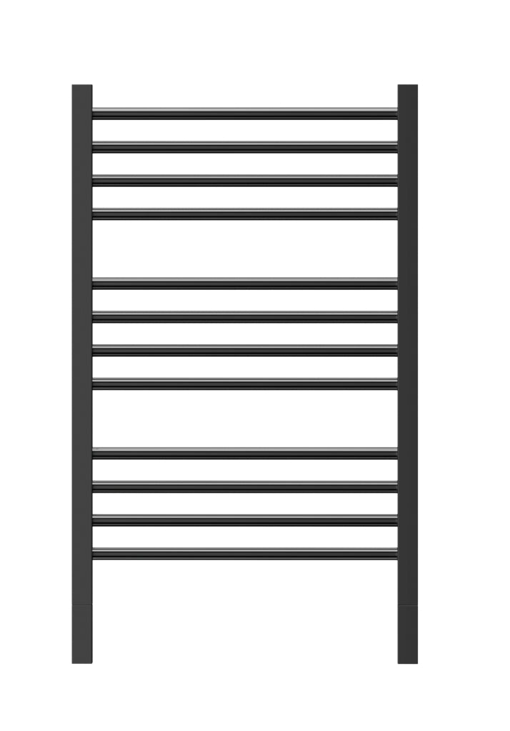 THERMOGROUP JEEVES LADDER HEATED TOWEL RAIL MATTE BLACK 870MM