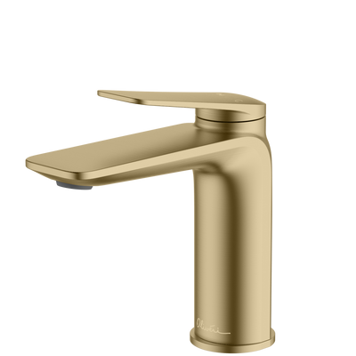 OLIVERI PARIS LEAD FREE BASIN MIXER 153MM CLASSIC GOLD