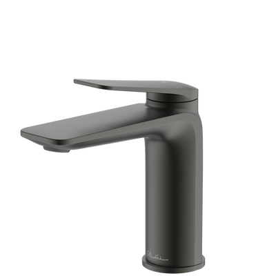 OLIVERI PARIS LEAD FREE BASIN MIXER 153MM GUN METAL