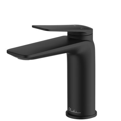 OLIVERI PARIS LEAD FREE BASIN MIXER 153MM MATTE BLACK