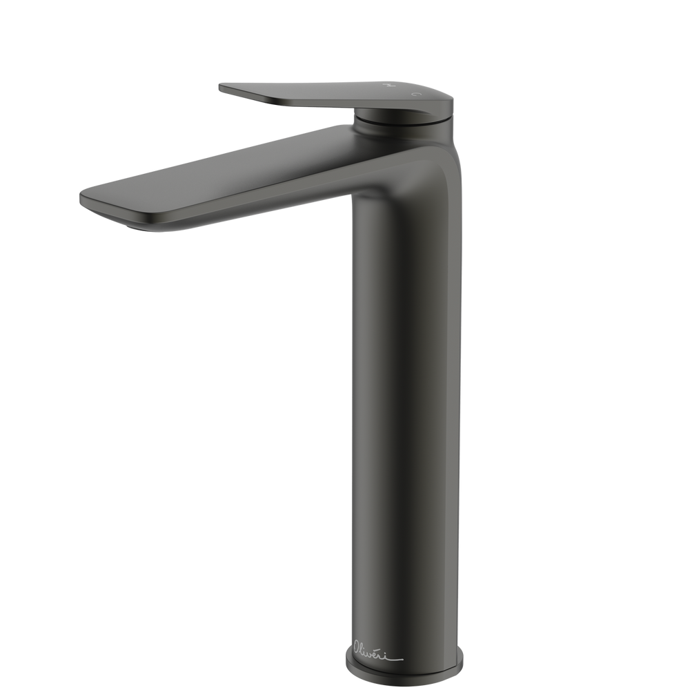 OLIVERI PARIS TOWER BASIN MIXER 253MM GUN METAL