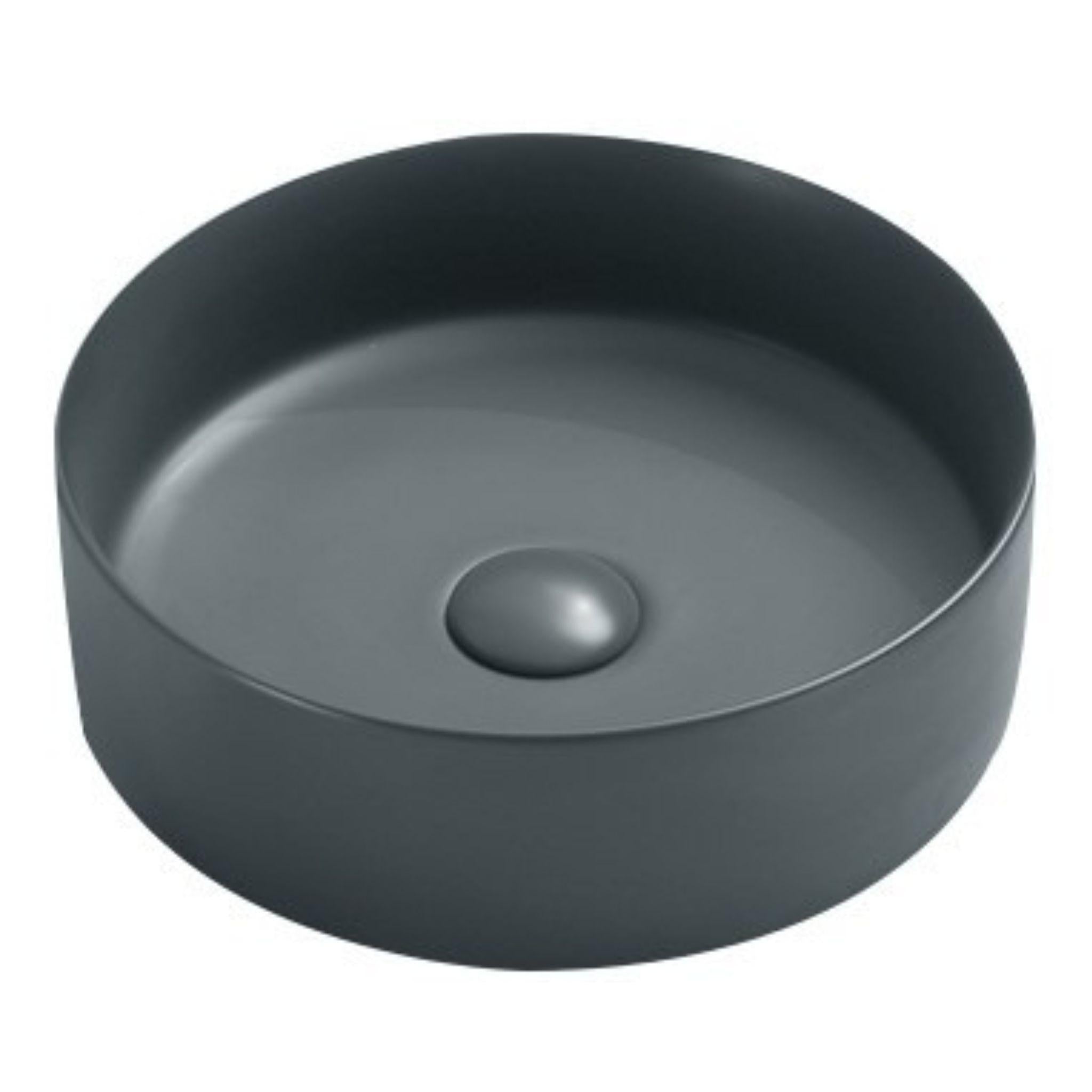 POSEIDON LUNA ABOVE COUNTER BASIN MATTE GREY 301MM
