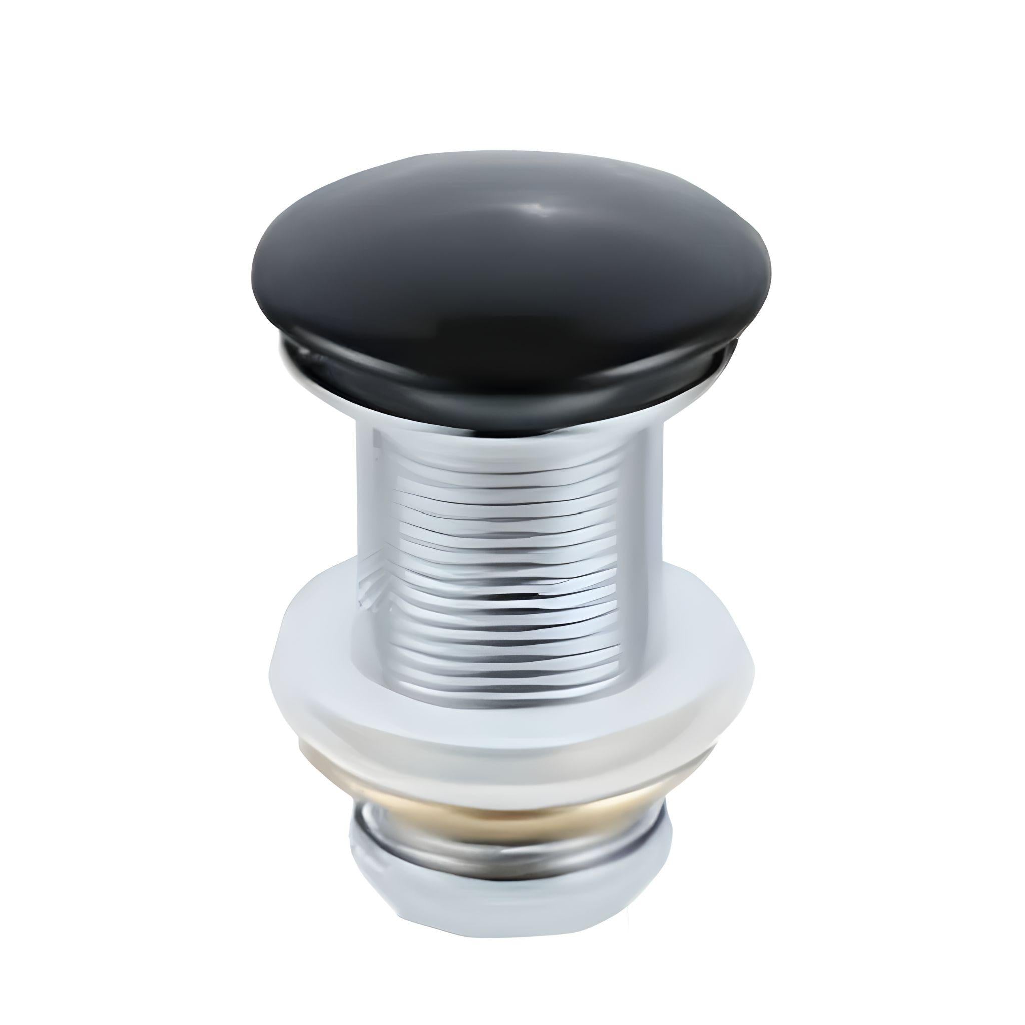 POSEIDON NON OVERFLOW POP-UP WASTE MATTE BLACK 32MM