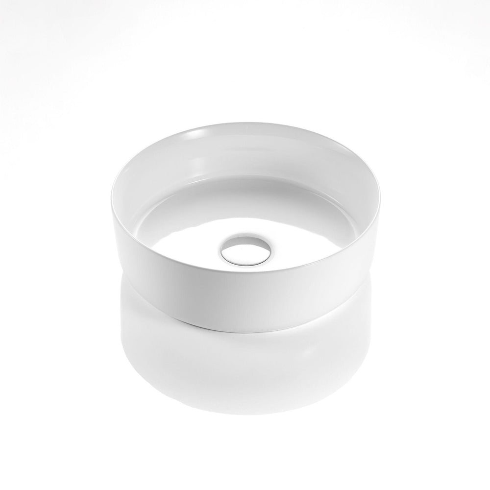 POSEIDON LUNA ABOVE COUNTER BASIN GLOSS WHITE 352MM