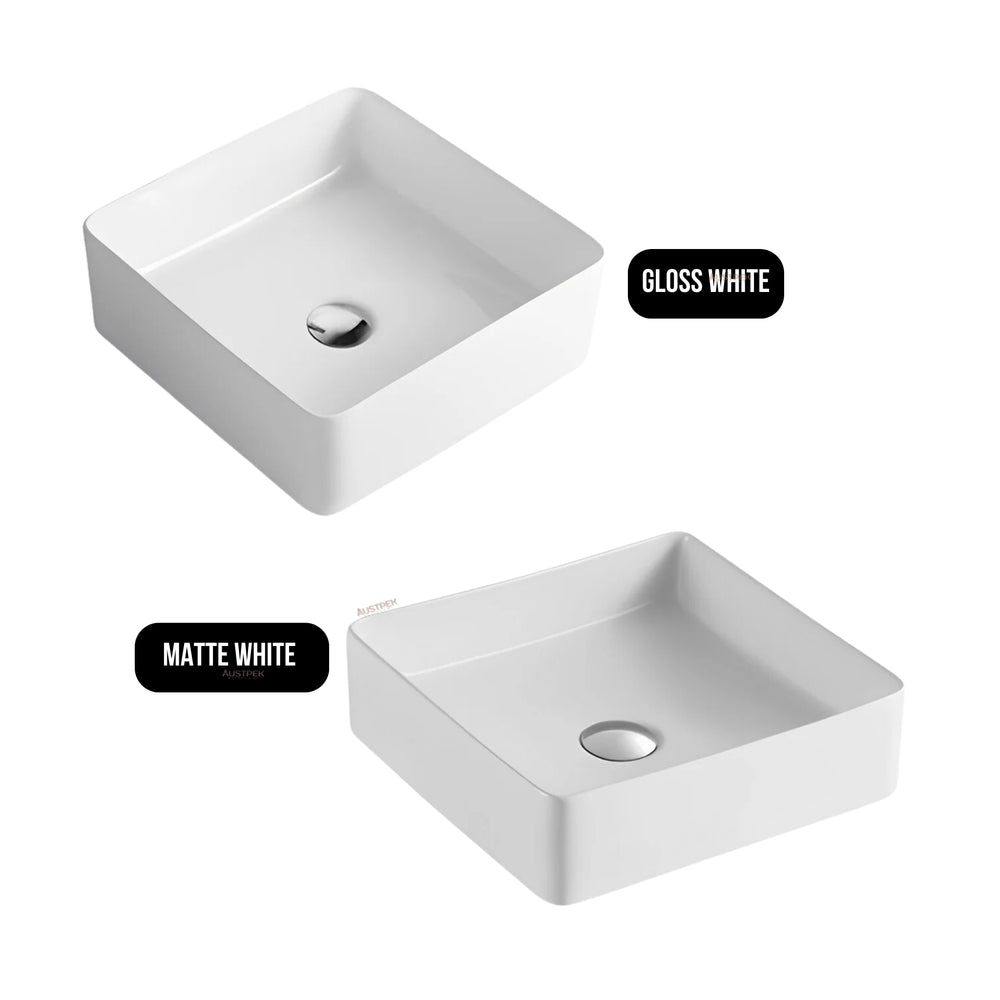 POSEIDON JASPER ABOVE COUNTER BASIN MATTE WHITE 360MM