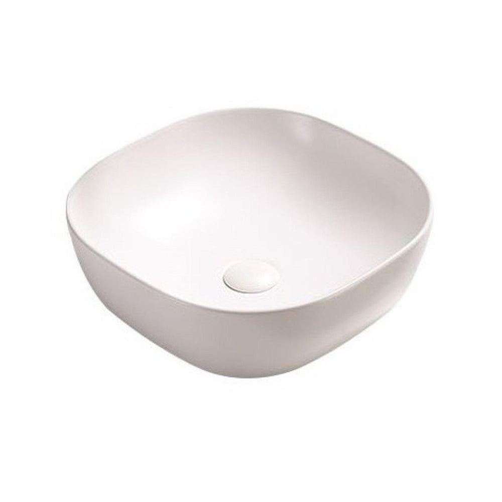 POSEIDON QUBIX ABOVE COUNTER BASIN MATTE WHITE 370MM