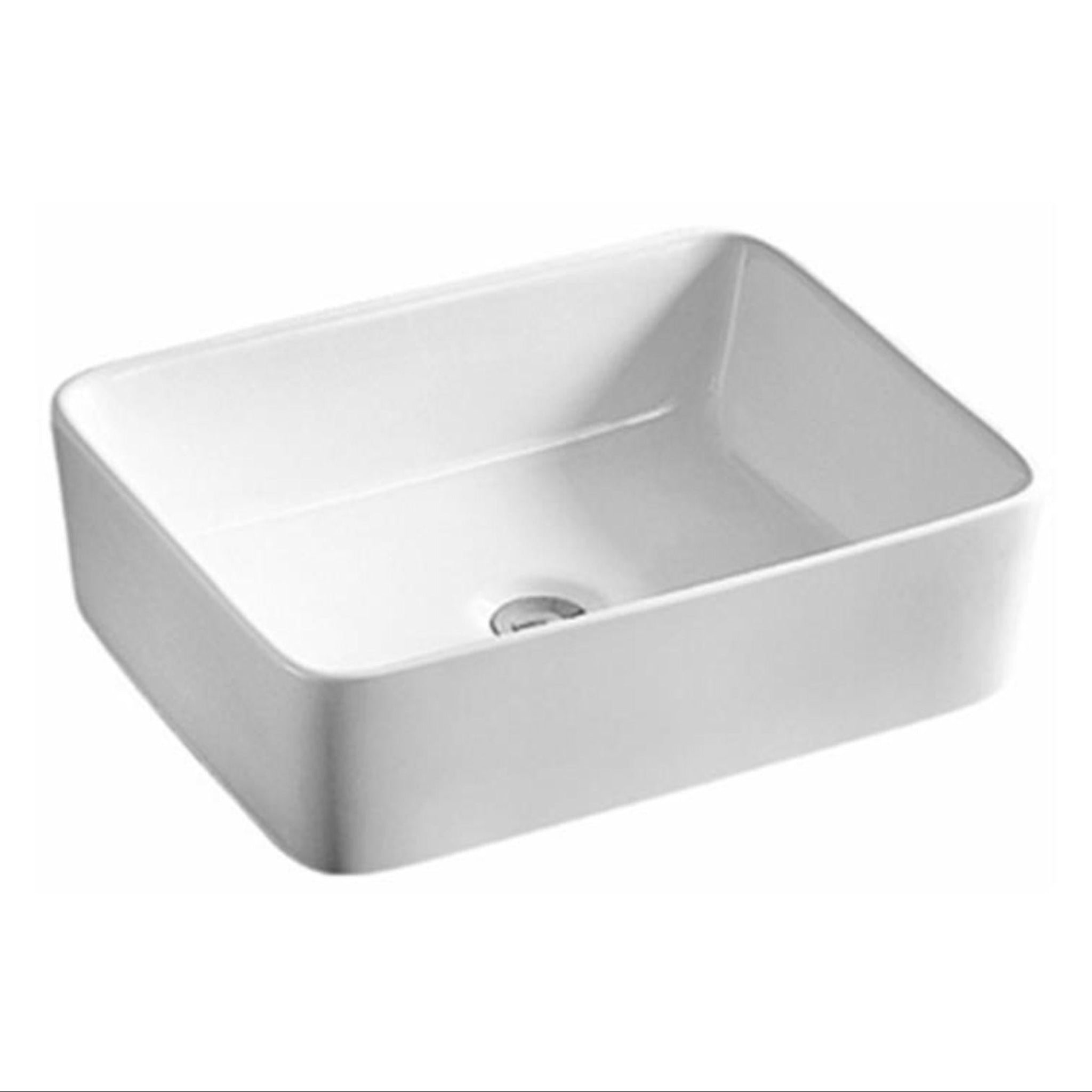 POSEIDON FINE CERAMIC BASIN ULTRA SLIM GLOSS WHITE 400MM