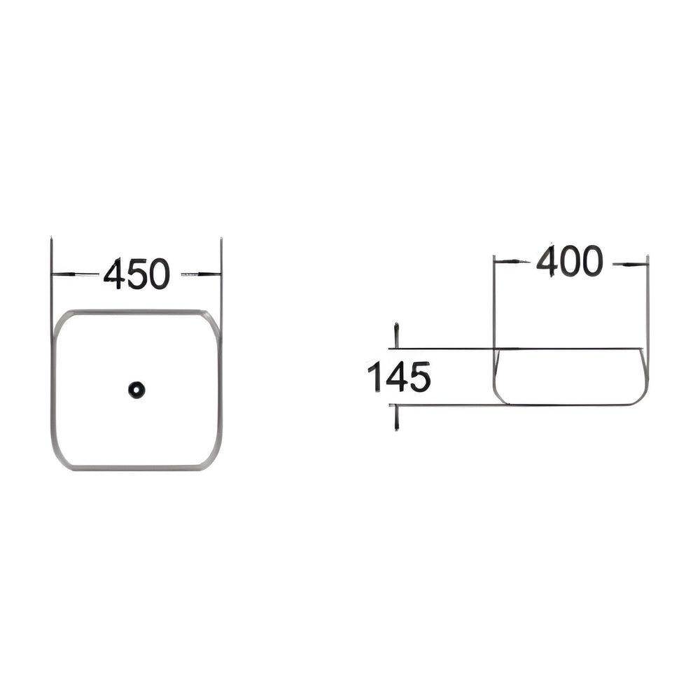 POSEIDON CARRARA MARBLE ABOVE COUNTER BASIN MATTE BLACK 450MM
