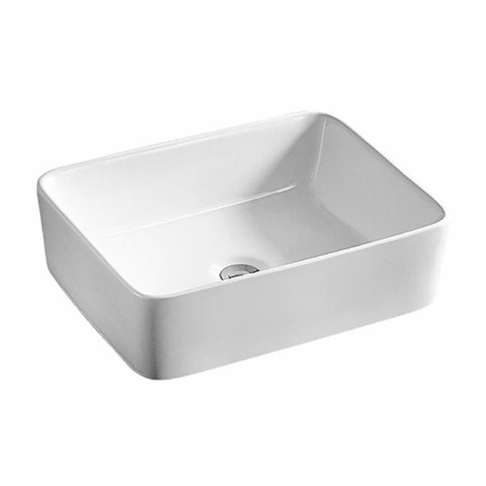 POSEIDON FINE CERAMIC BASIN ULTRA SLIM GLOSS WHITE 475MM