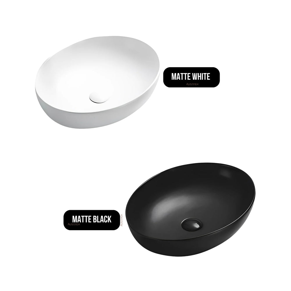 POSEIDON ORIA ABOVE COUNTER BASIN MATTE WHITE 520MM