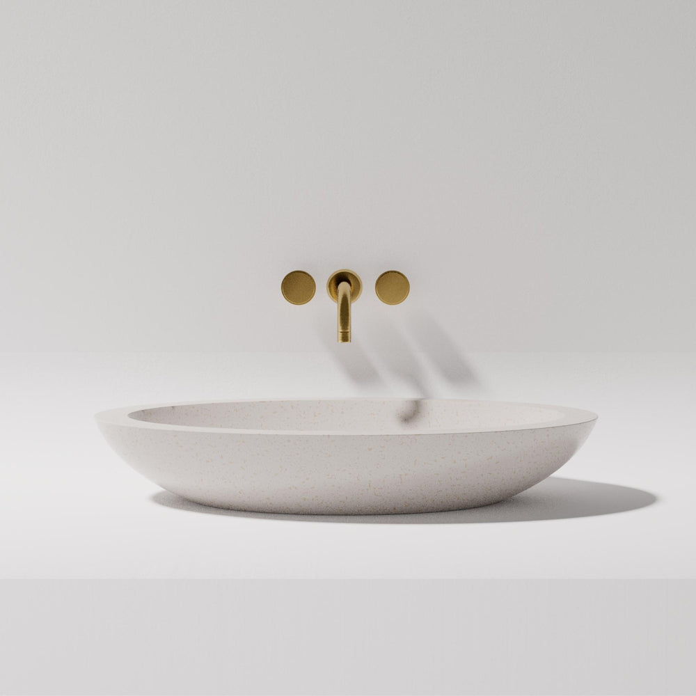PIETRA BIANCA VIVIAN ABOVE COUNTER STONE BASIN WITH CUSTOM COLOURS 600MM