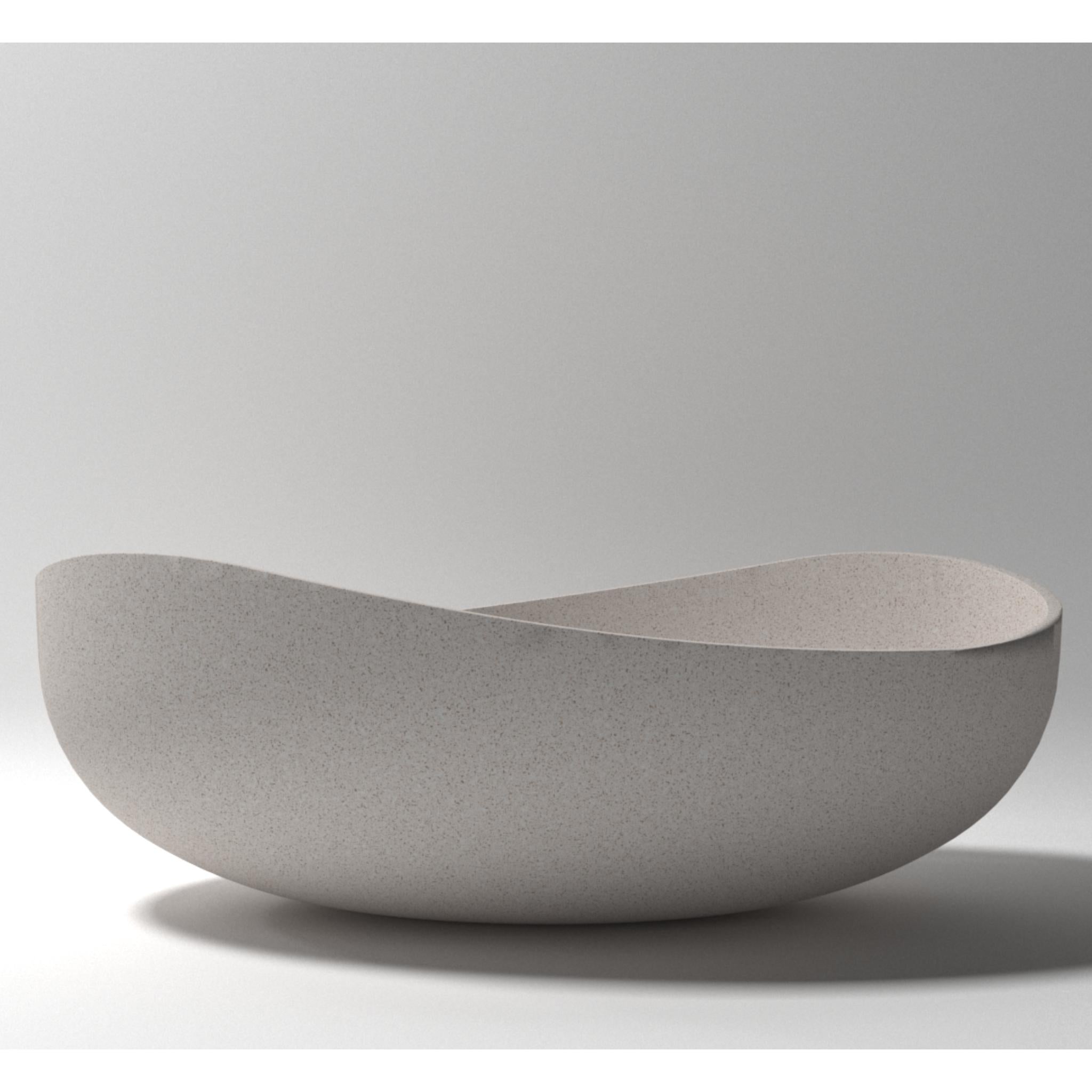 PIETRA BIANCA ONDA FREESTANDING STONE BATHTUB WITH CUSTOM COLOURS 1800MM