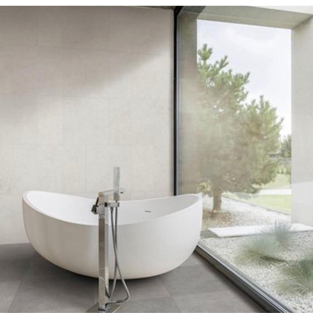 PIETRA BIANCA ONDA FREESTANDING STONE BATHTUB WITH CUSTOM COLOURS 1800MM