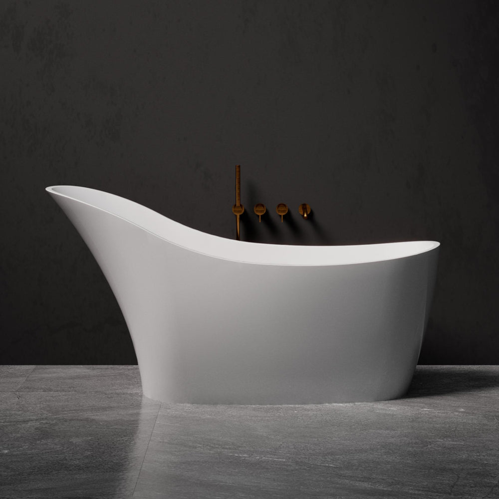 PIETRA BIANCA ANNA FREESTANDING STONE BATHTUB WITH CUSTOM COLOURS 1690MM