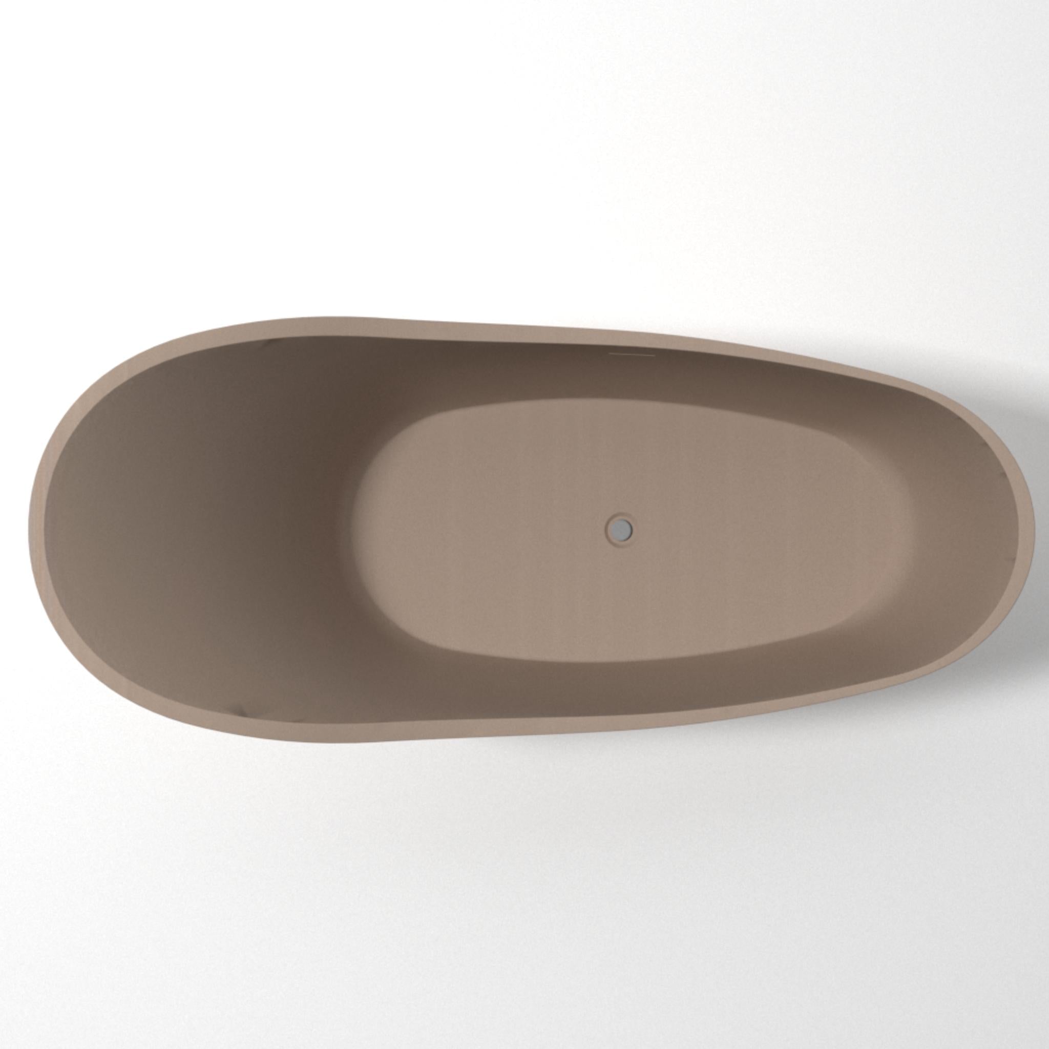 PIETRA BIANCA ANNA FREESTANDING STONE BATHTUB WITH CUSTOM COLOURS 1690MM