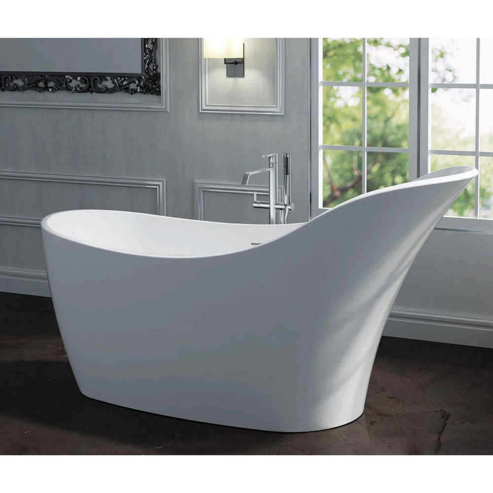 PIETRA BIANCA ANNA FREESTANDING STONE BATHTUB WITH CUSTOM COLOURS 1690MM