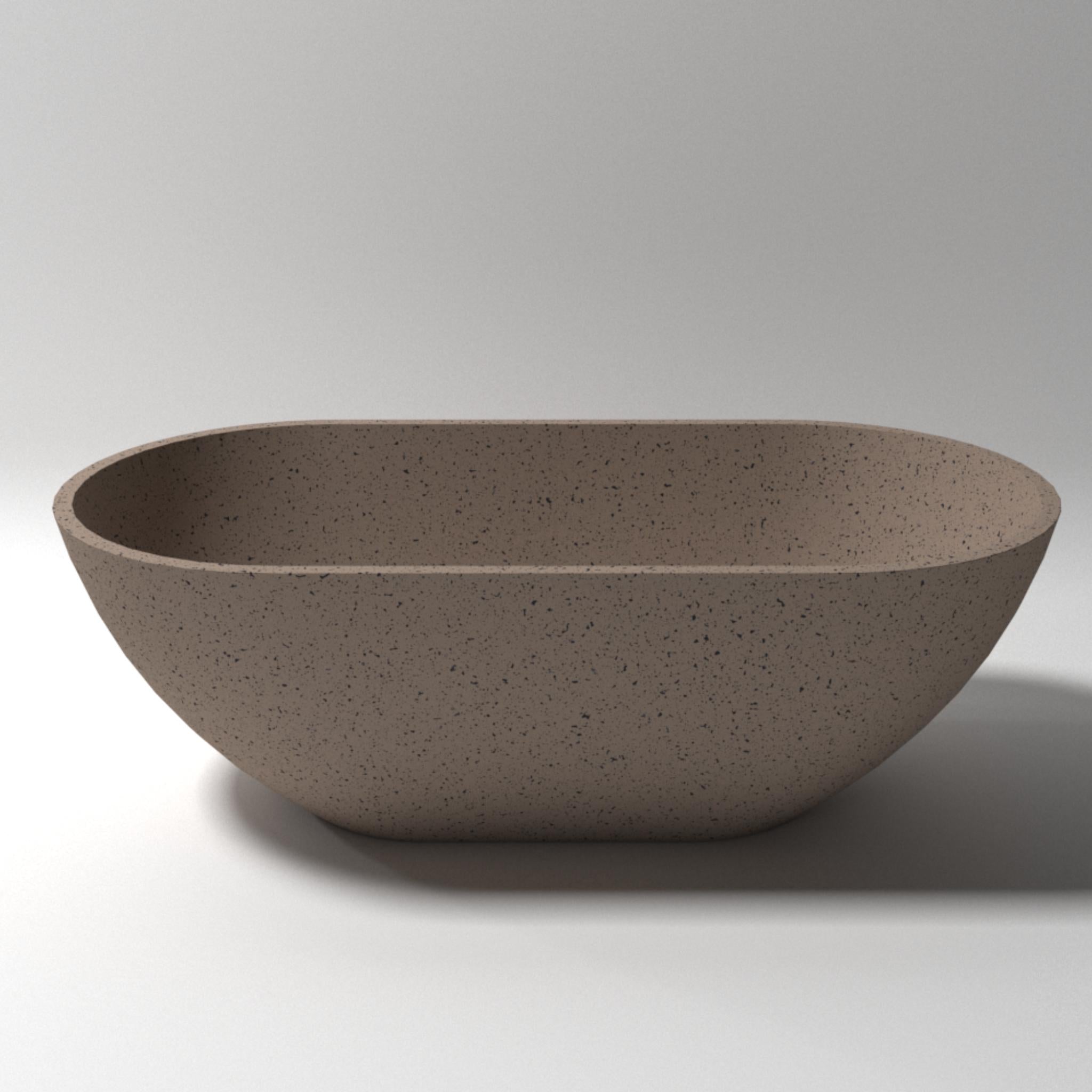 PIETRA BIANCA BELLA MODERN FREESTANDING STONE BATHTUB WITH CUSTOM COLOURS (AVAILABLE IN 1500MM, 1600MM, 1700MM AND 1800MM)