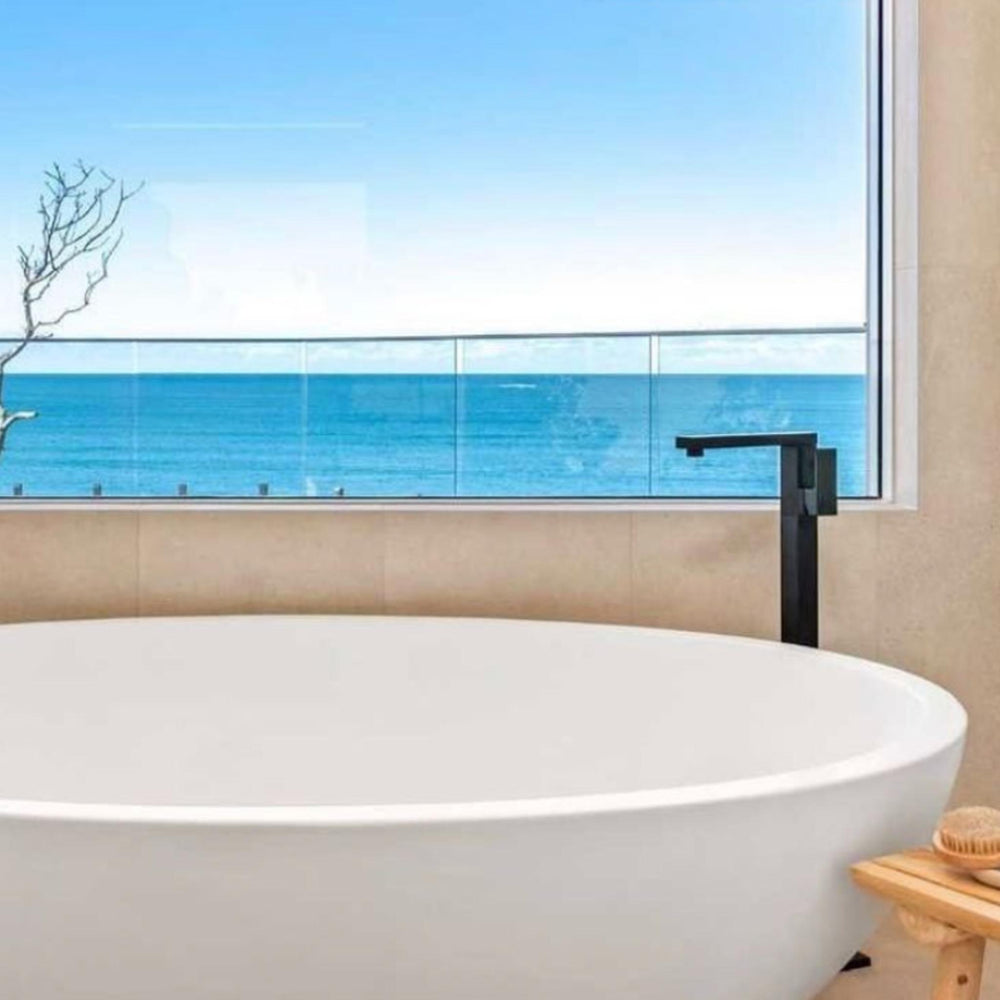 PIETRA BIANCA MADDISON FREESTANDING STONE BATHTUB WITH CUSTOM COLOURS 1800MM