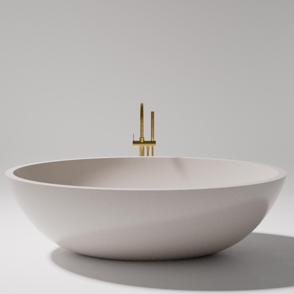 PIETRA BIANCA MADDISON FREESTANDING STONE BATHTUB WITH CUSTOM COLOURS 1800MM