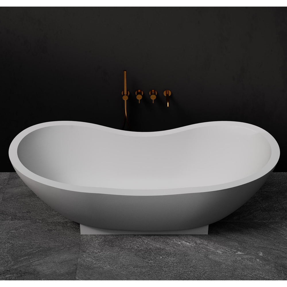 PIETRA BIANCA MANGO FREESTANDING STONE BATHTUB WITH CUSTOM COLOURS 1820MM
