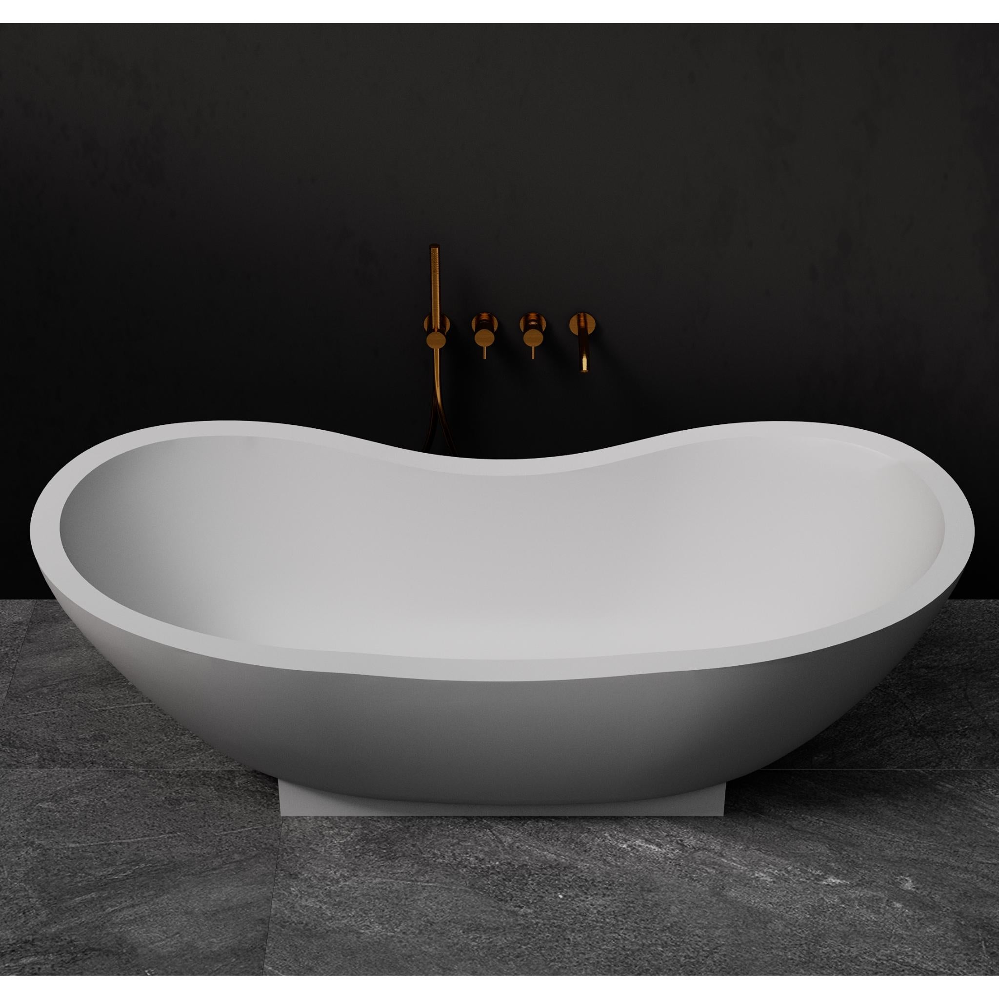 PIETRA BIANCA MANGO FREESTANDING STONE BATHTUB WITH CUSTOM COLOURS 1820MM