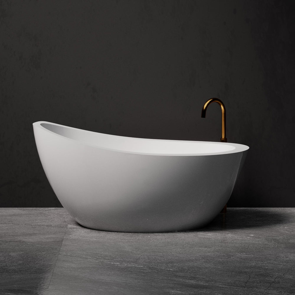PIETRA BIANCA AUTUMN FREESTANDING STONE BATHTUB WITH CUSTOM COLOURS (AVAILABLE IN 1500MM AND 1700MM)