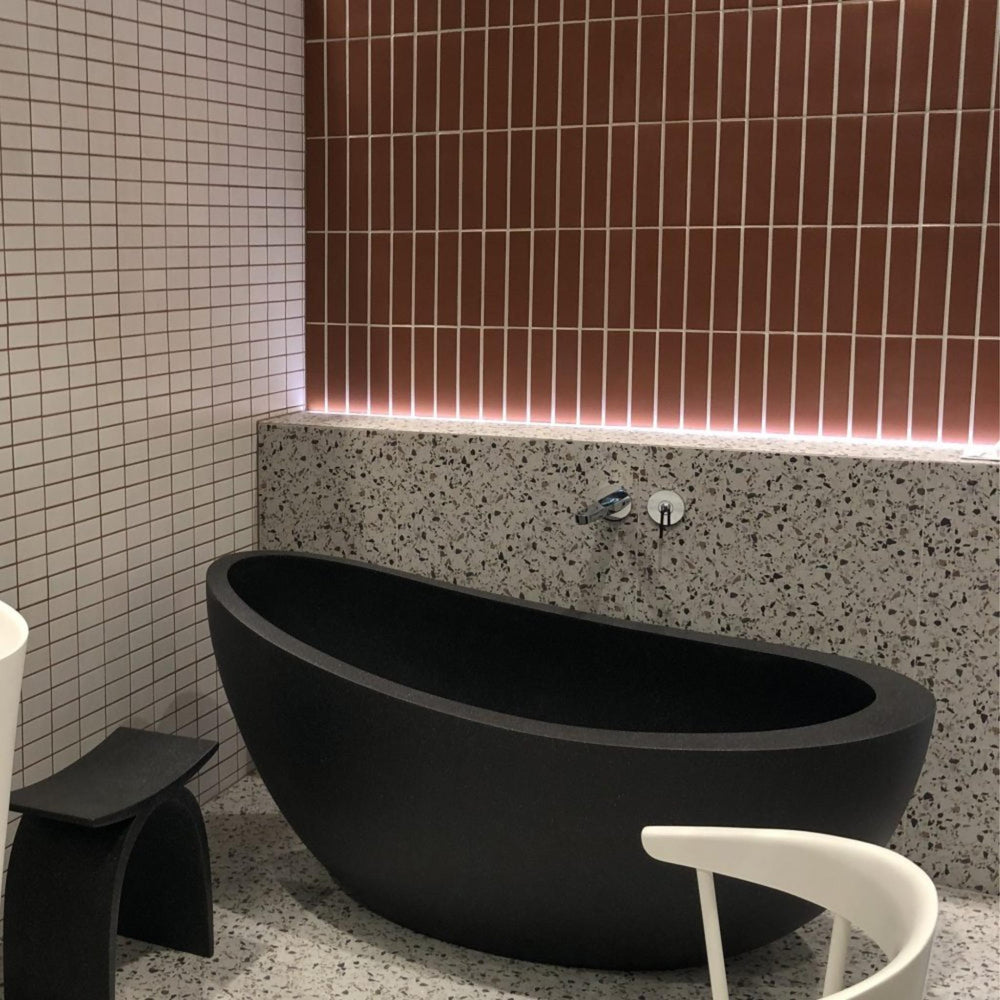 PIETRA BIANCA AUTUMN FREESTANDING STONE BATHTUB WITH CUSTOM COLOURS (AVAILABLE IN 1500MM AND 1700MM)