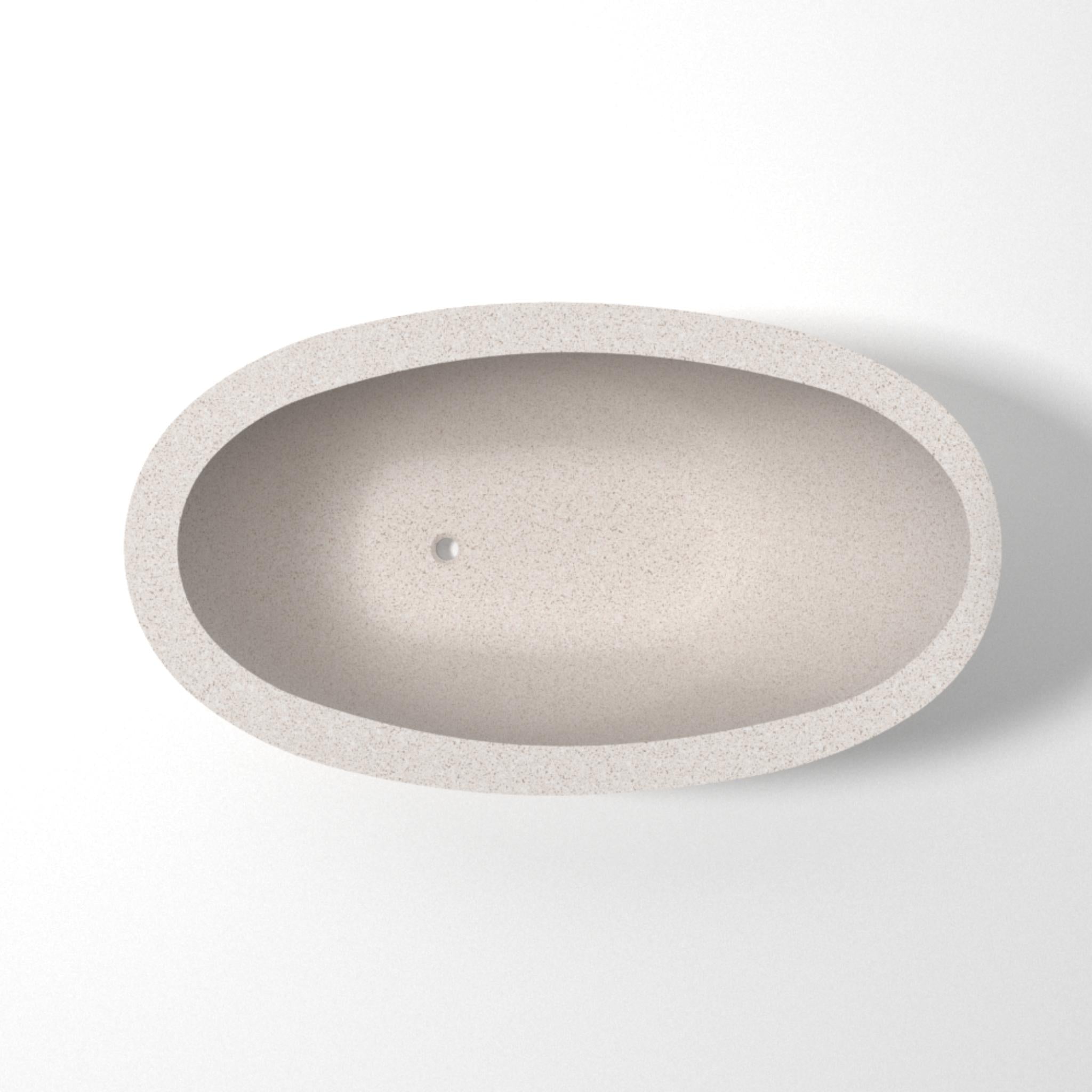 PIETRA BIANCA AUTUMN FREESTANDING STONE BATHTUB WITH CUSTOM COLOURS (AVAILABLE IN 1500MM AND 1700MM)
