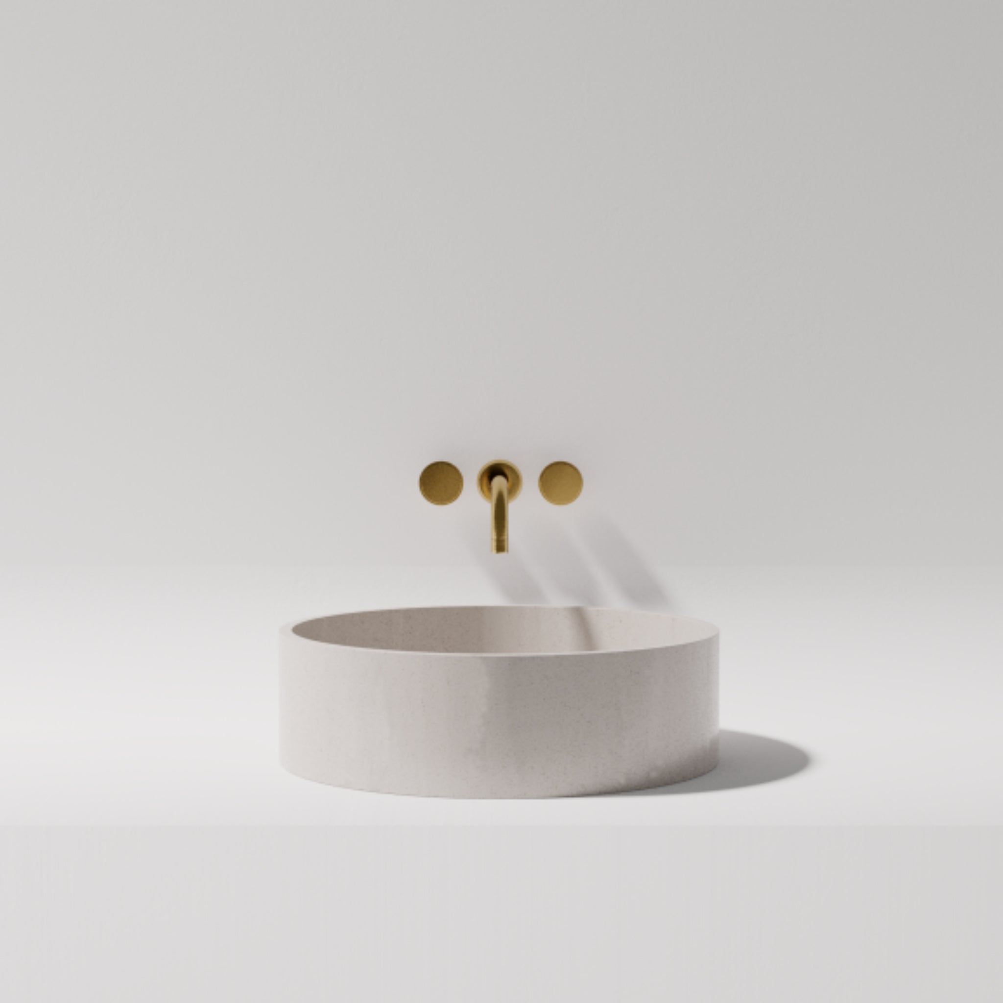 PIETRA BIANCA SOPHIA ABOVE COUNTER STONE BASIN WITH CUSTOM COLOURS 380MM