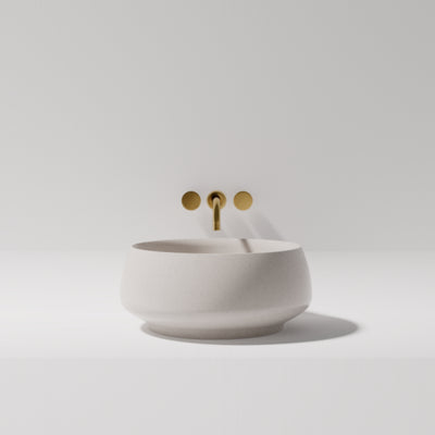 PIETRA BIANCA ARLO ABOVE COUNTER STONE BASIN WITH CUSTOM COLOURS 460MM