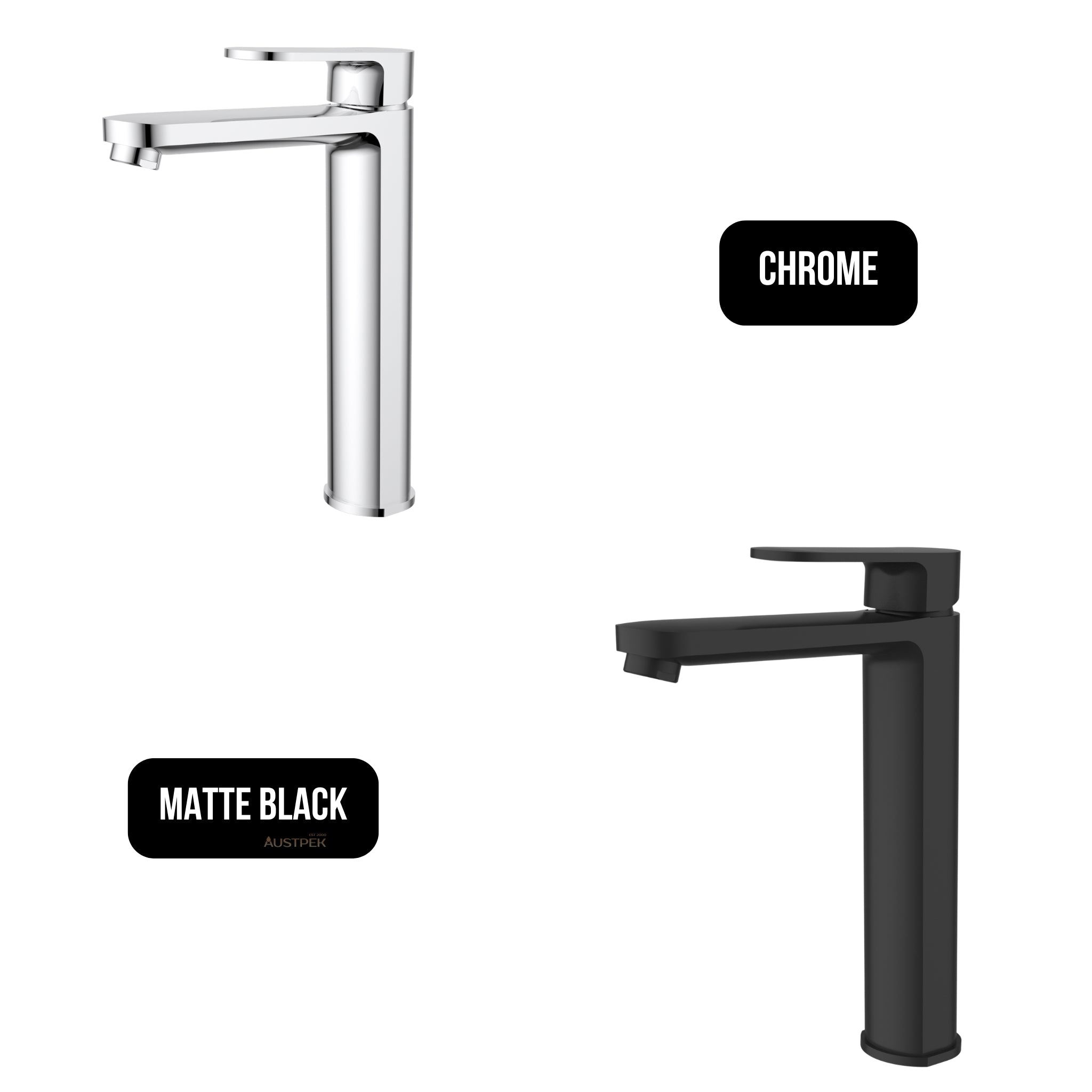 IKON CORA HIGH RISE BASIN MIXER 259MM CHROME
