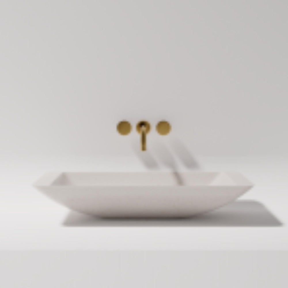 PIETRA BIANCA LIDIA ABOVE COUNTER STONE BASIN WITH CUSTOM COLOUR 595MM