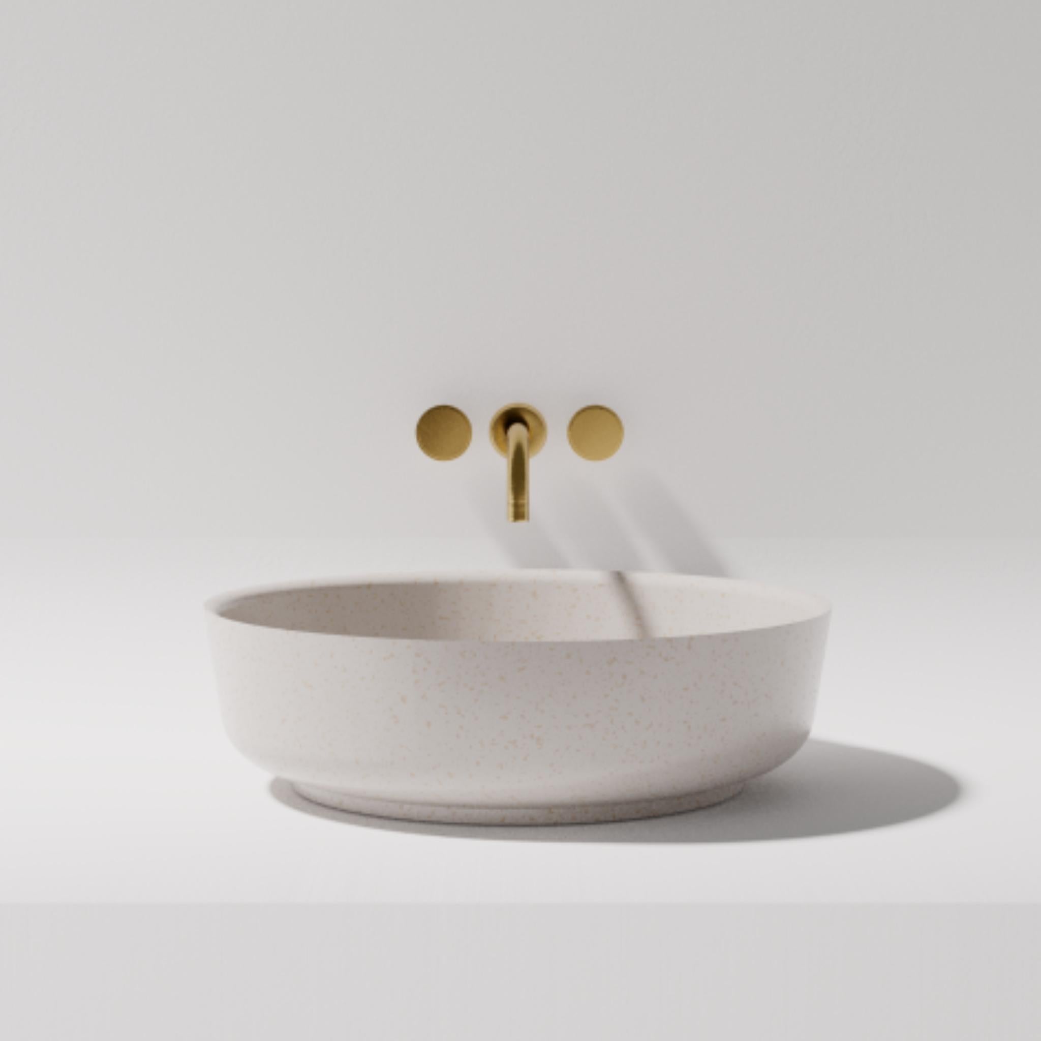 PIETRA BIANCA GEORGIA ABOVE COUNTER STONE BASIN WITH CUSTOM COLOURS 350MM