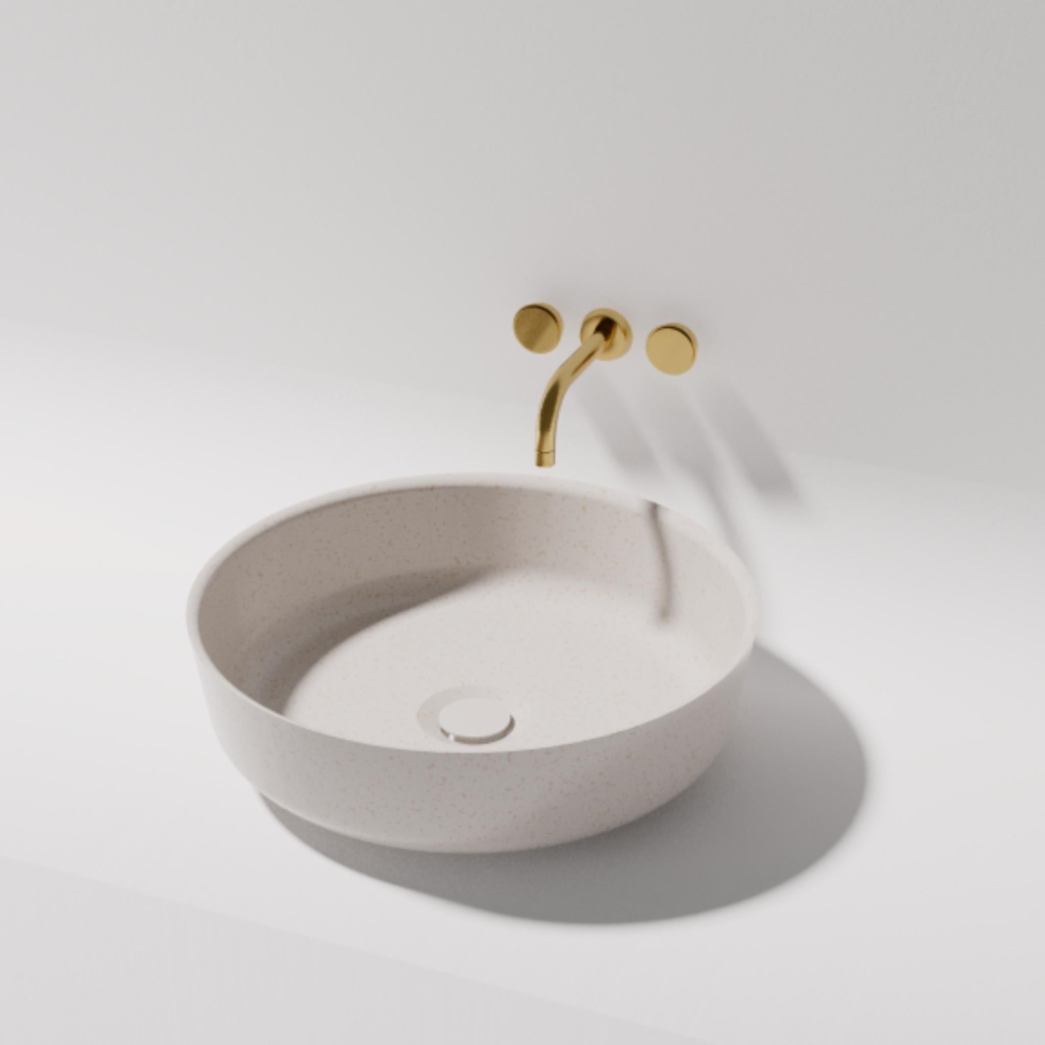 PIETRA BIANCA GEORGIA ABOVE COUNTER STONE BASIN WITH CUSTOM COLOURS 350MM