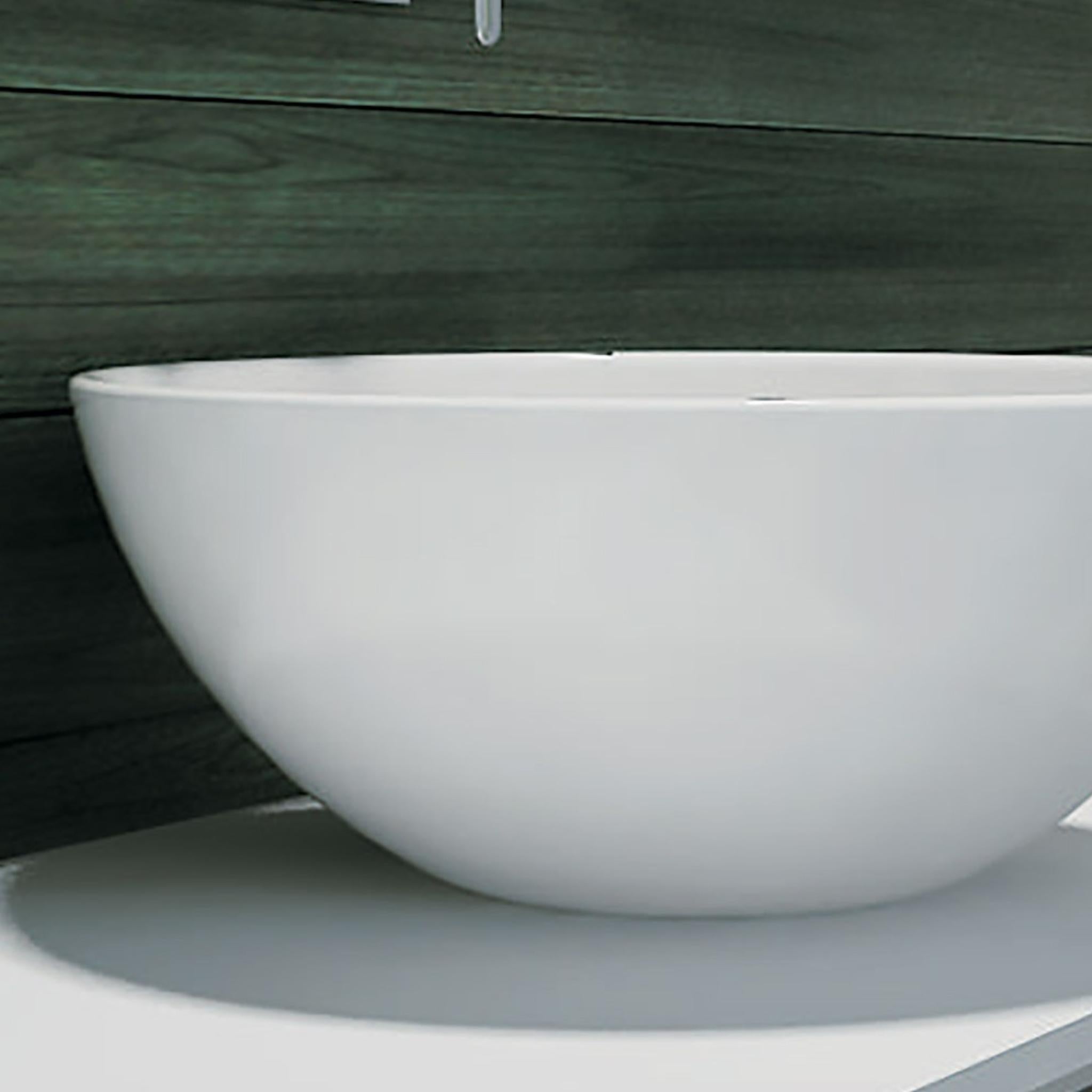 PIETRA BIANCA SUMMER ABOVE COUNTER STONE BASIN WITH WHITE MATTE 400MM