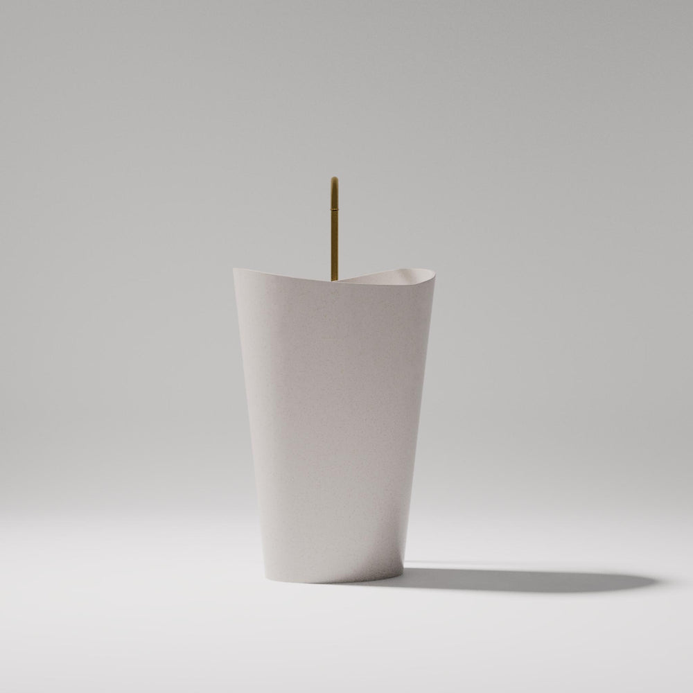 PIETRA BIANCA WAVE FREESTANDING STONE BASIN WITH CUSTOM COLOURS 600MM