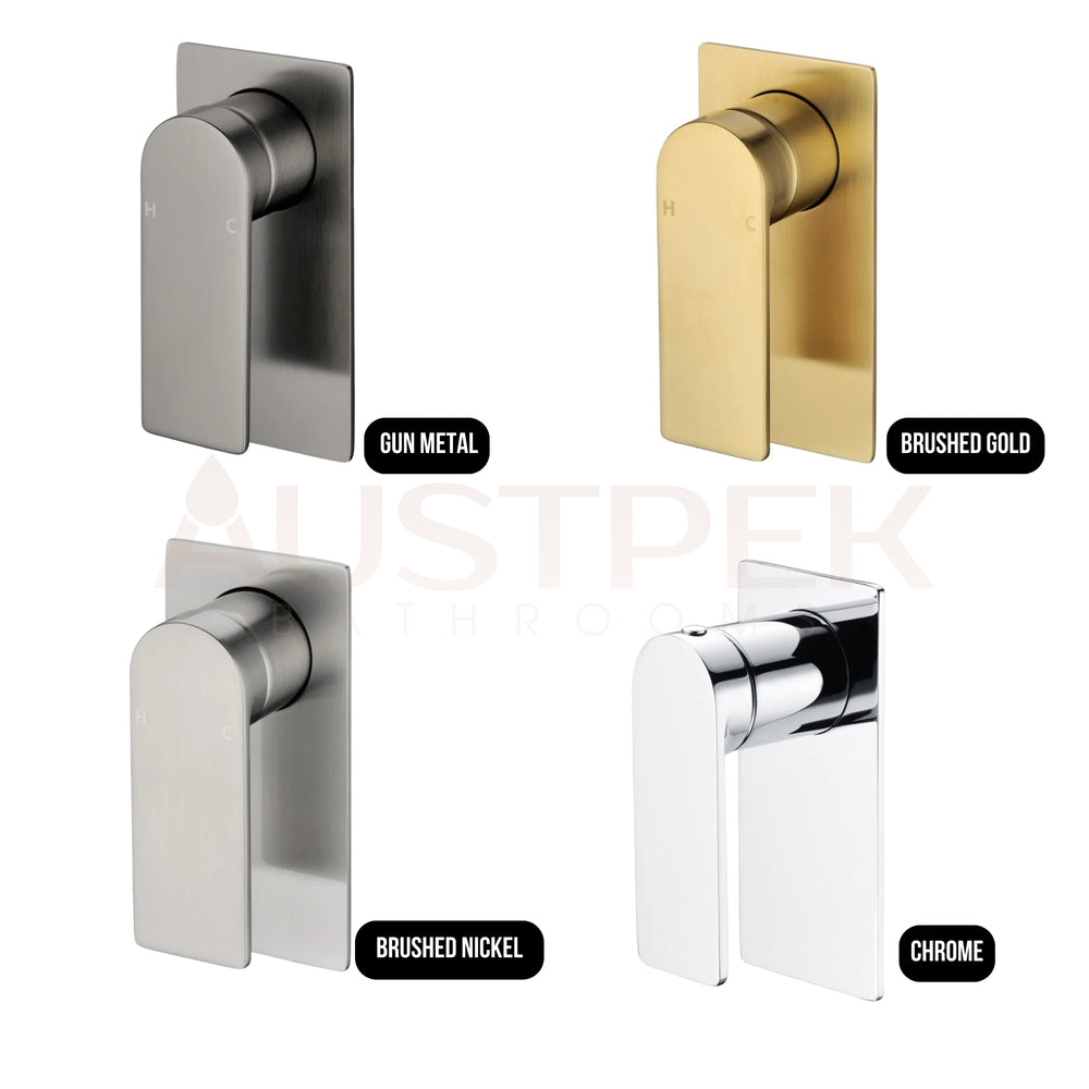 IKON RUKI BRUSHED GOLD WALL MIXER