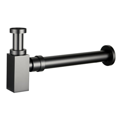 POSEIDON BRASS SQUARE BOTTLE TRAP 40MM GUN METAL