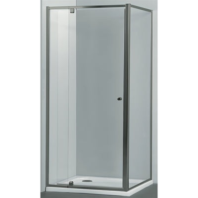 COVEY SEMI-FRAMELESS PIVOTAL DOOR SHOWER SCREEN GUN METAL