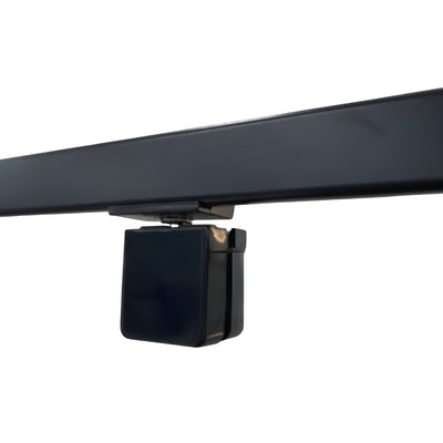 COVEY SEMI FRAMELESS DIAMOND PIVOT DOOR SHOWER SCREEN MATTE BLACK