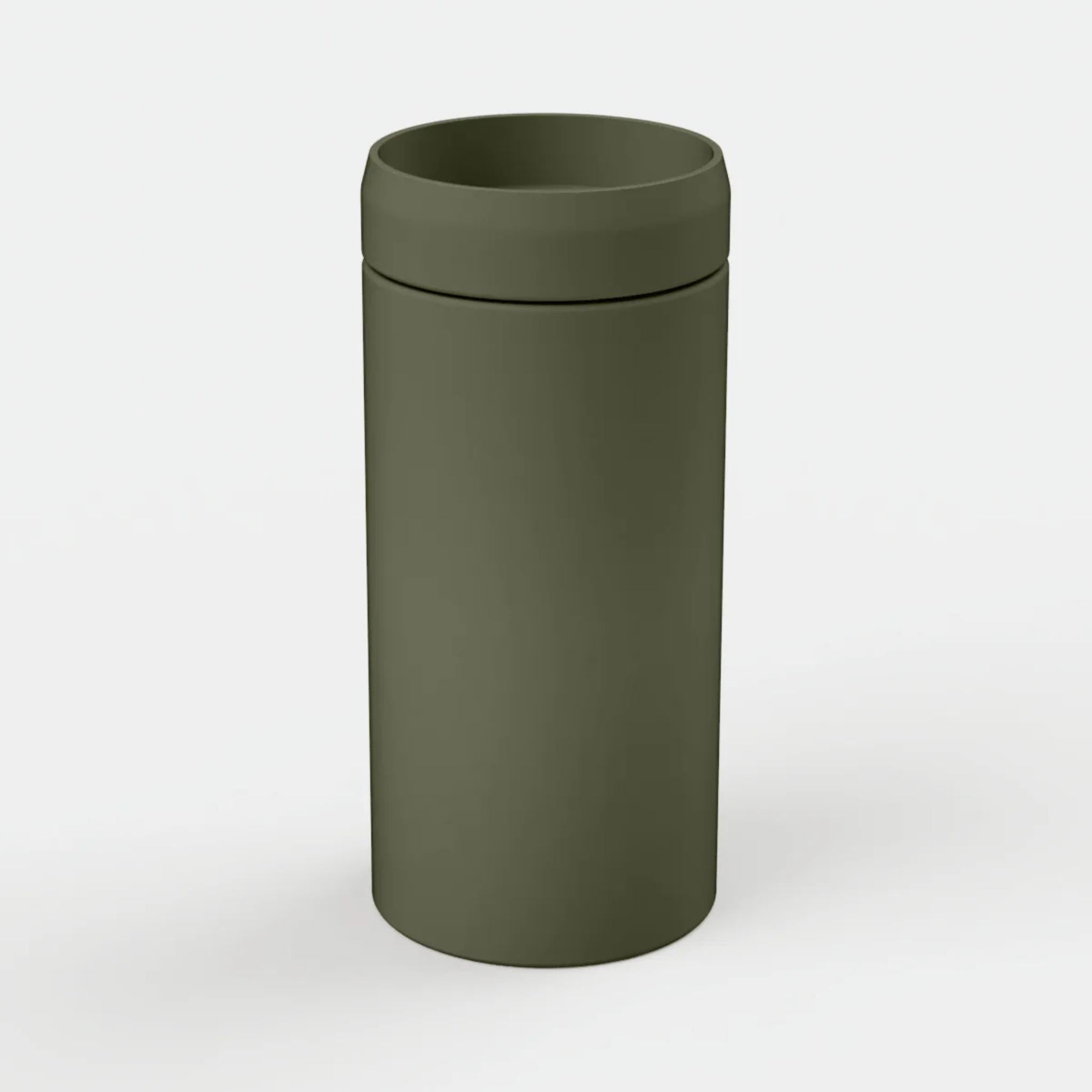 NOOD CO CYLINDER PRISM CIRCLE FREESTANDING BASIN SAGE
