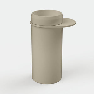 NOOD CO CYLINDER PRISM CIRCLE FREESTANDING BASIN CUSTARD