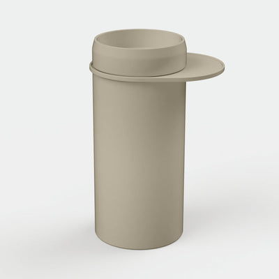 NOOD CO CYLINDER PRISM CIRCLE FREESTANDING BASIN CUSTARD