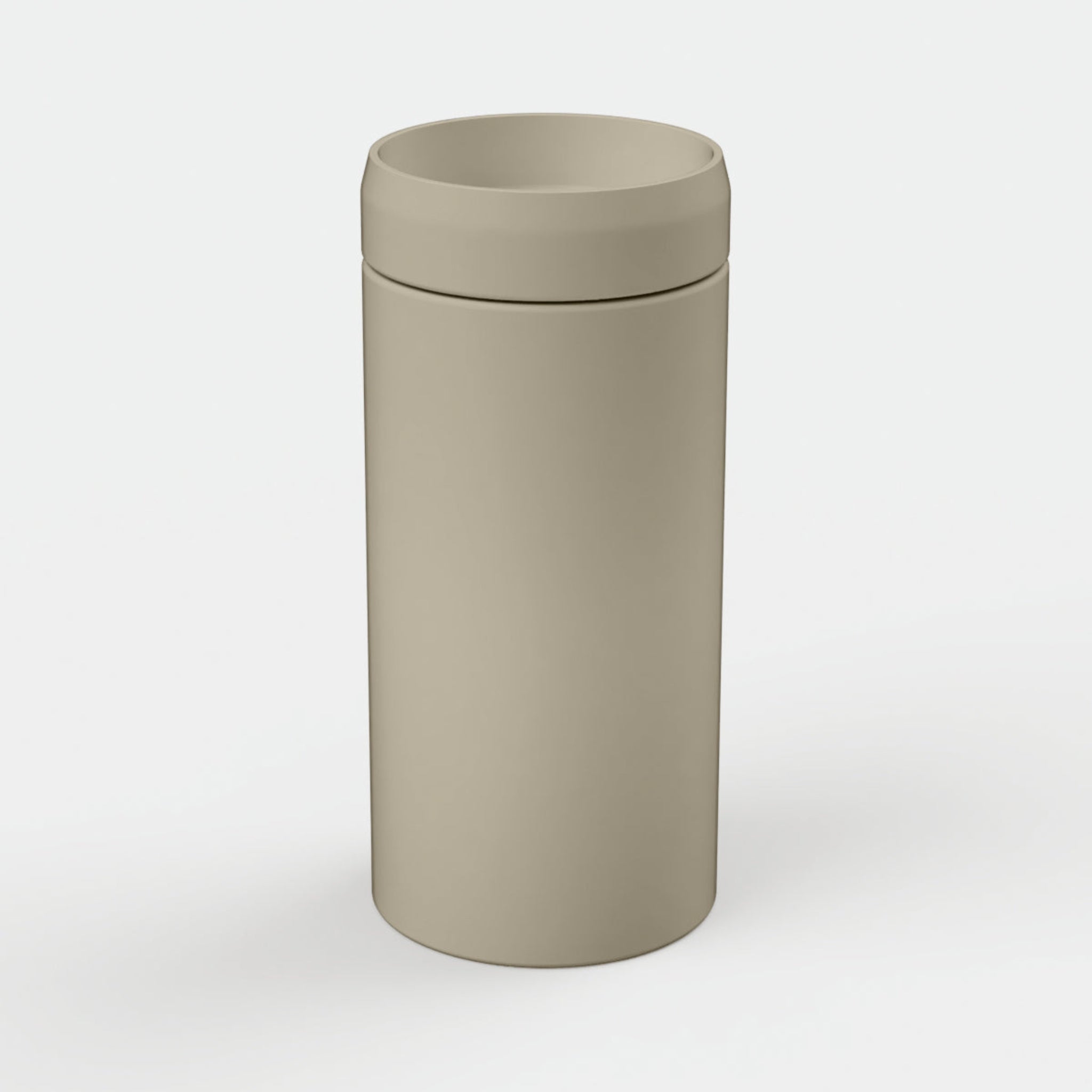 NOOD CO CYLINDER PRISM CIRCLE FREESTANDING BASIN WHEAT
