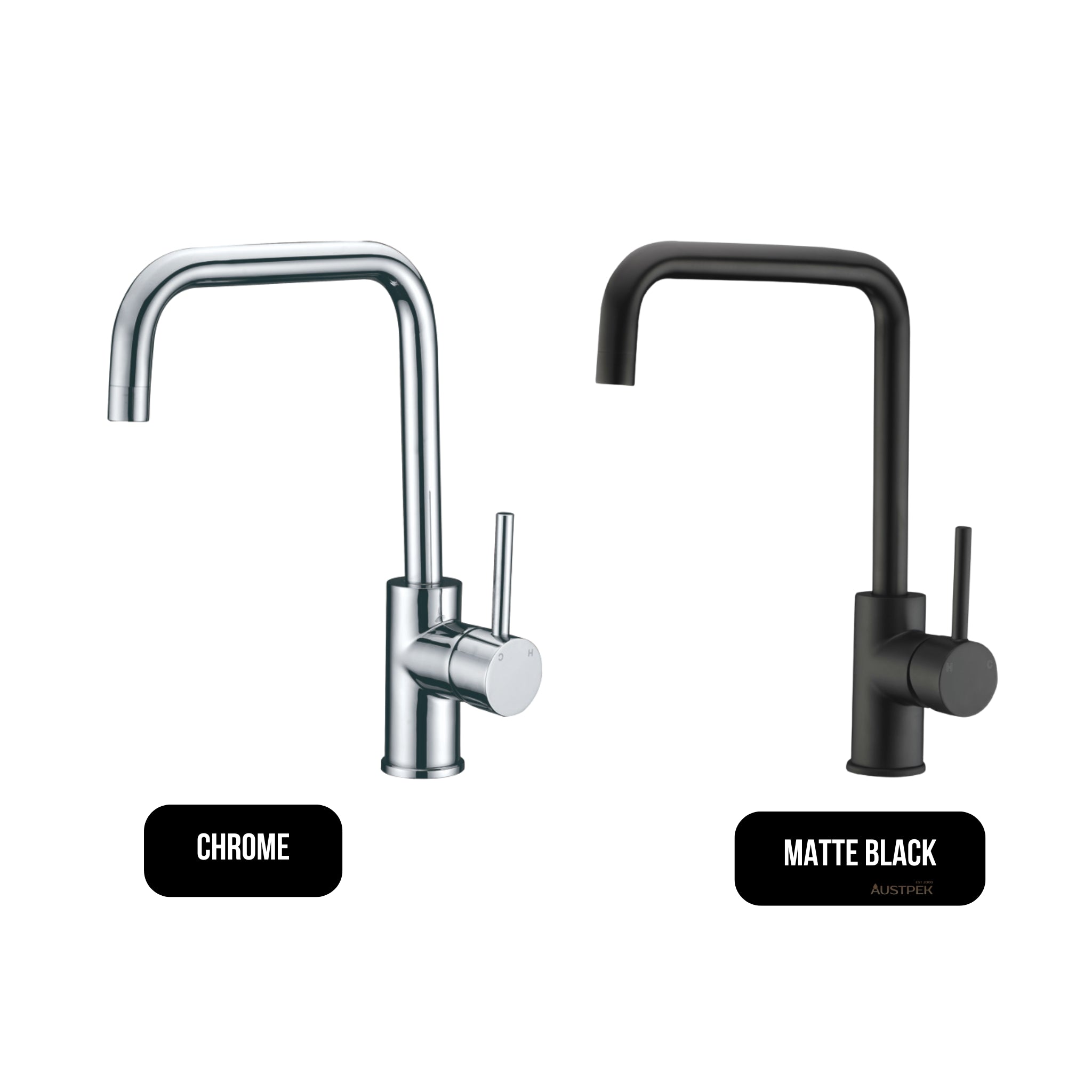 IKON OTUS SQUARENECK SINK MIXER 335MM CHROME