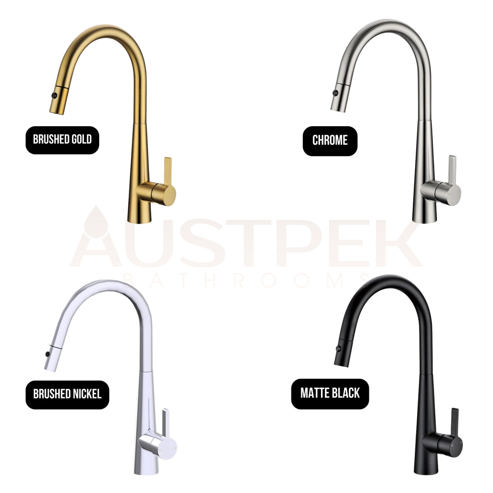 IKON OTUS LUX LEAD FREE PULL-OUT SINK MIXER 422MM CHROME