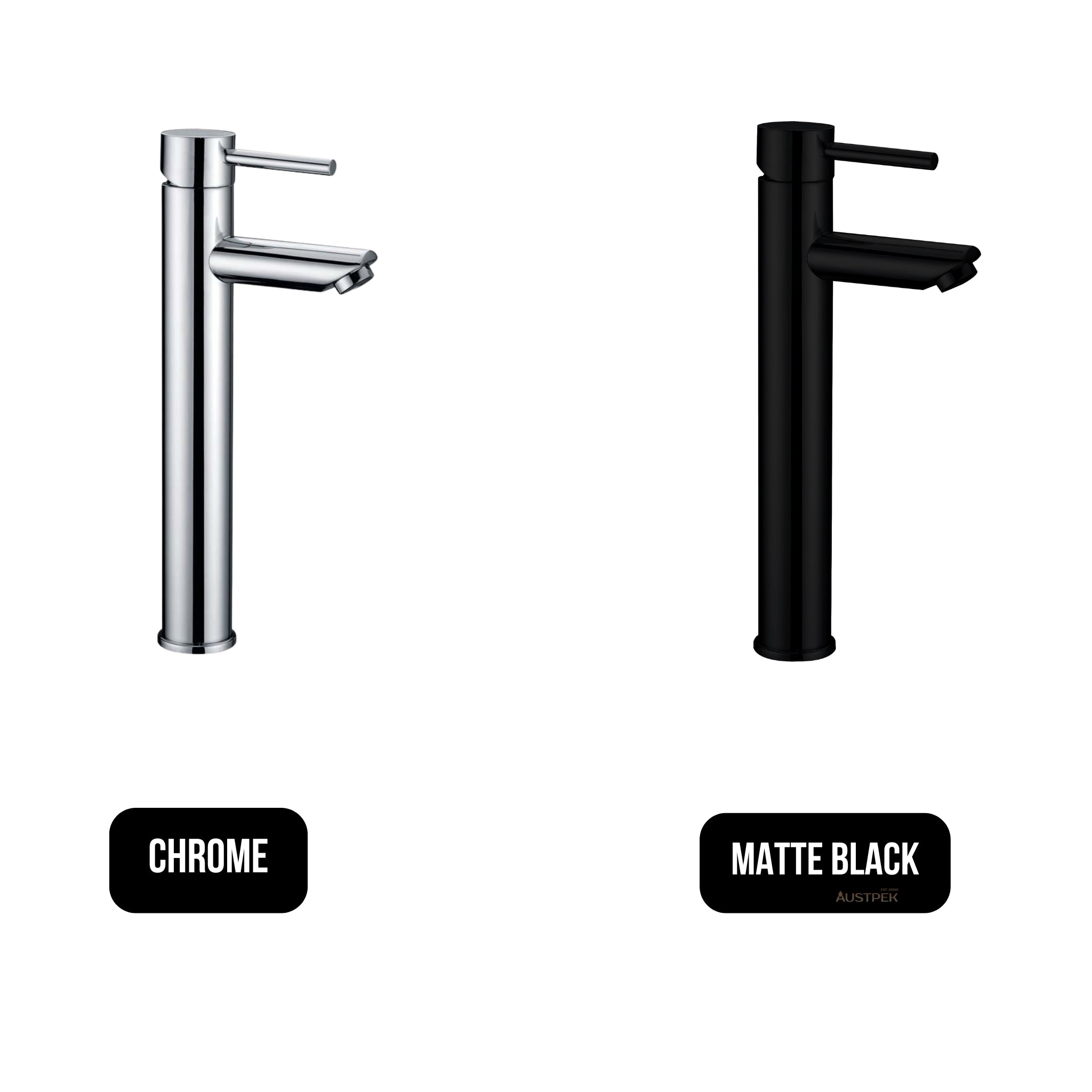 IKON OTUS HIGH RISE BASIN MIXER 320MM MATTE BLACK