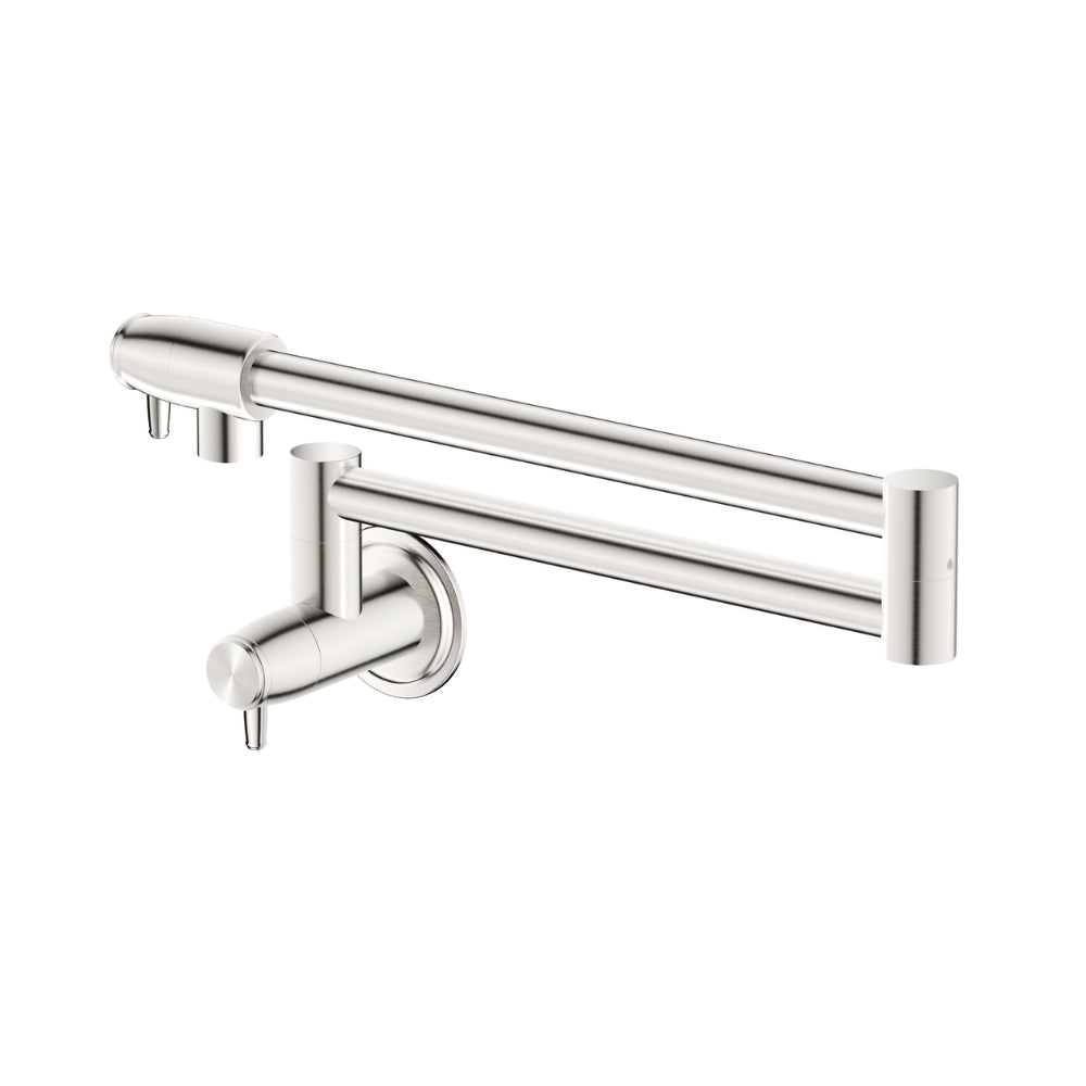 BELLA VISTA MICA HERITAGE POT FILLER 558MM BRUSHED NICKEL