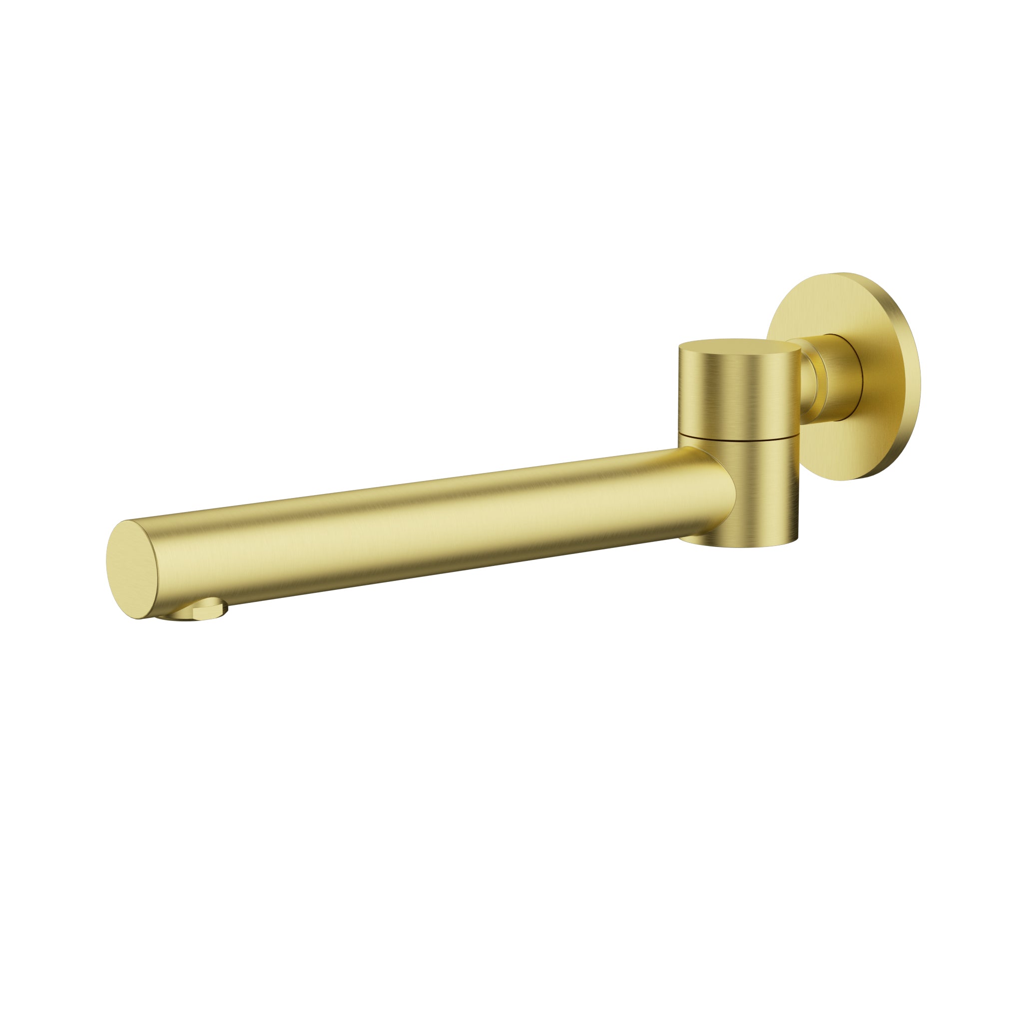 IKON OTUS SWIVEL LEAD FREE BATH SPOUT 242MM BRUSHED GOLD