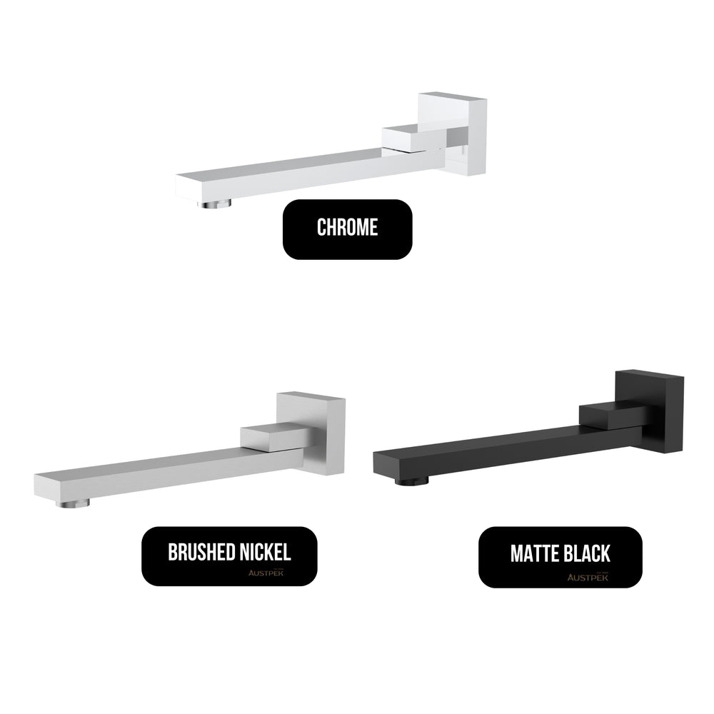 IKON ROSA SWIVEL BATH SPOUT 254MM CHROME